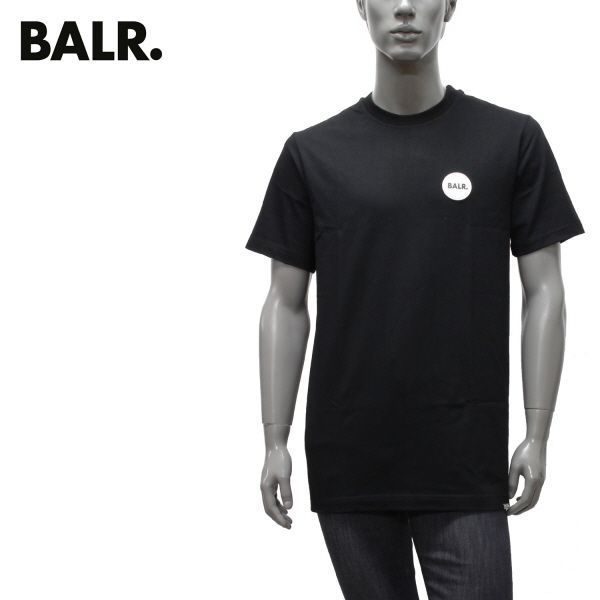 ボーラー BALR. ラバーワッペン Tシャツ【JET BLACK】 B1112.1184 JET