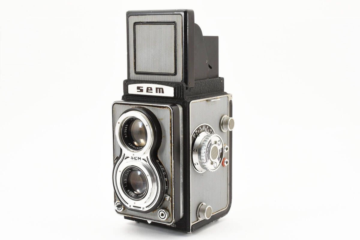 Appareil Photo SEMFLEX Standard TLR 6x6 – Objectif SOM Berthiot 75mm F/4.5