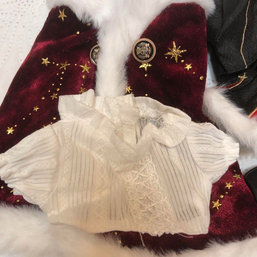20cm ♡ぬい服 王様 7点セット赤 マント 靴 89 ぬいぐるみ用