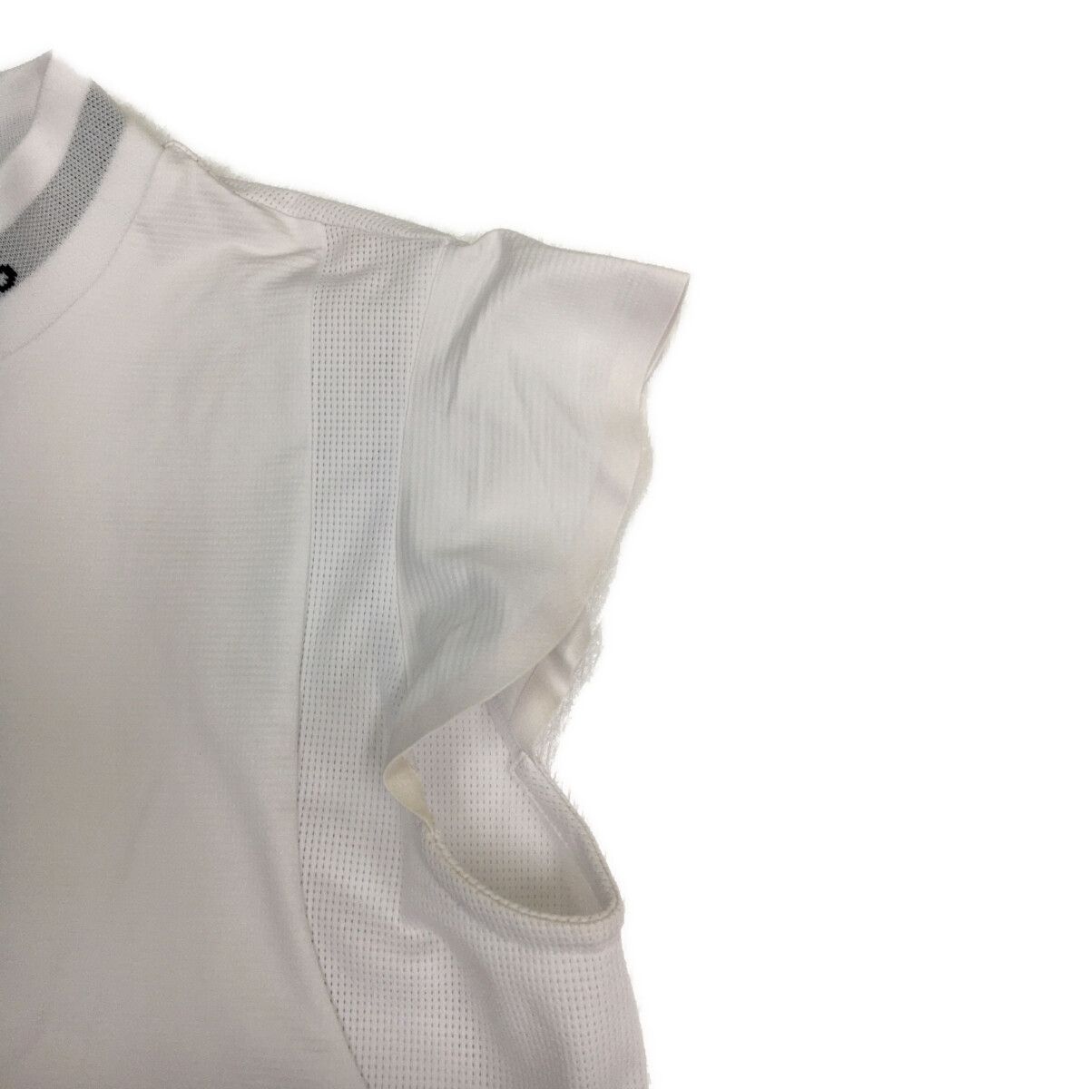 coco 中古 ピージージー PGG レディース 半袖シャツ 1(M) 白 ホワイト パーリーゲイツ モックネック ハイネック 中古 レディース パーリーゲイツ PEARLY GATES 半袖シャツ 1(M