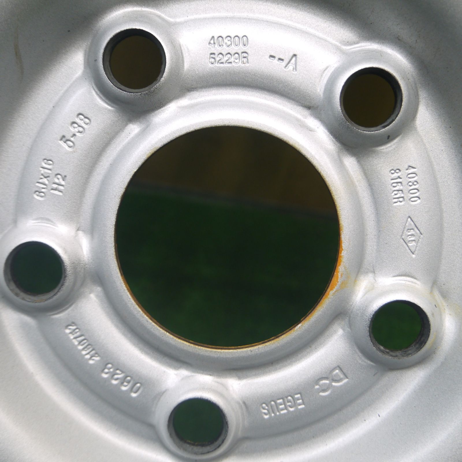 送料無料] 新車外し☆ルノー カングー 純正 スチール ホイール 16