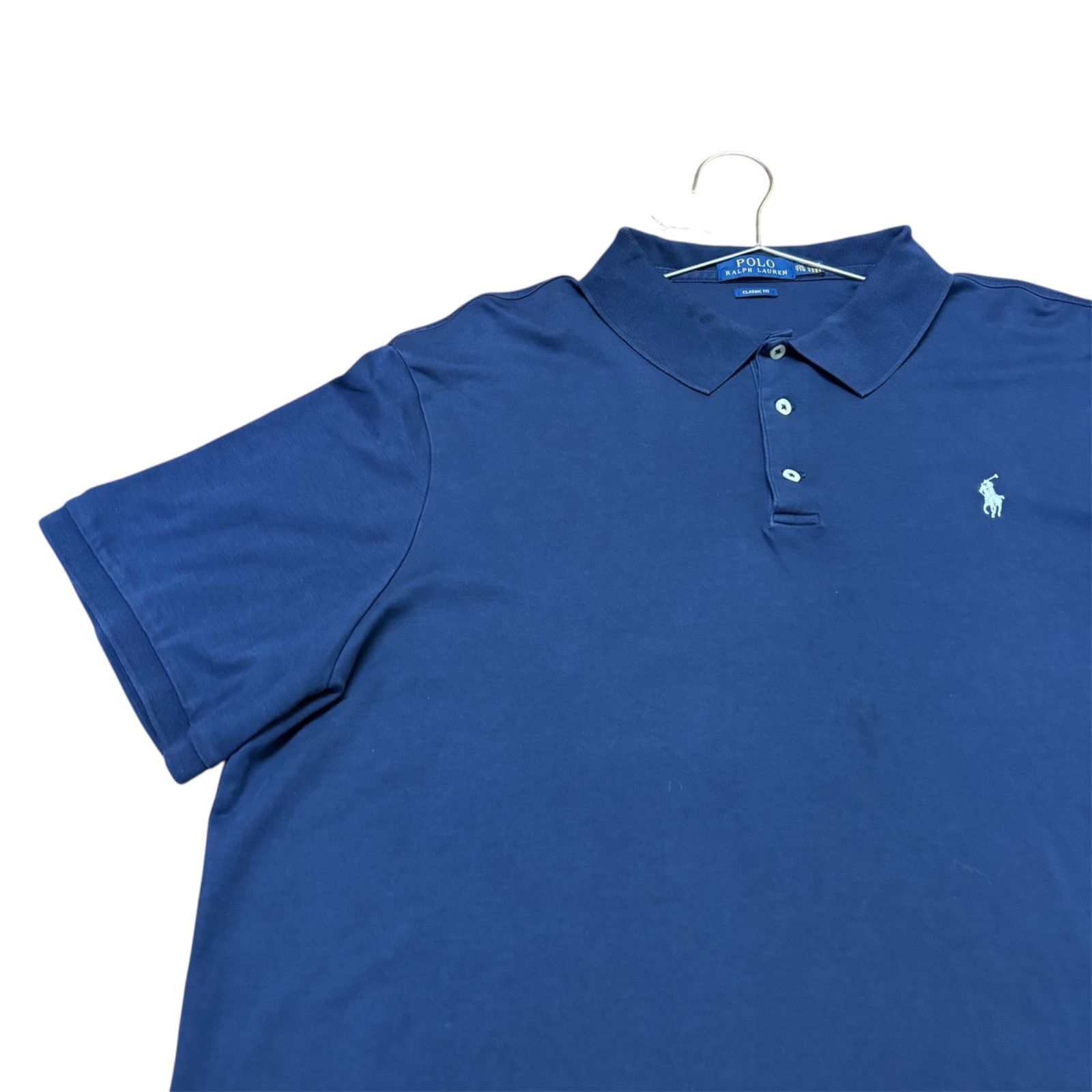 シンプルが1番‼️POLO RALPH LAUREN Classic 半袖 紺 ポロシャツ