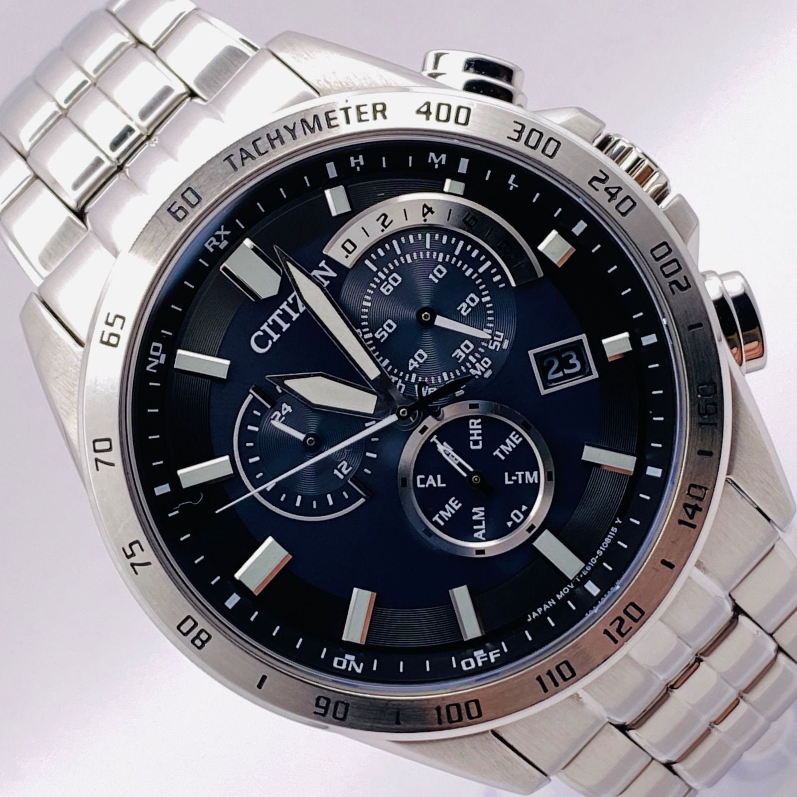 CITIZEN クロノグラフ ブラック AT3000-59L CITIZEN クロノグラフ ブラック AT3000-59L（Amazon.co.jp