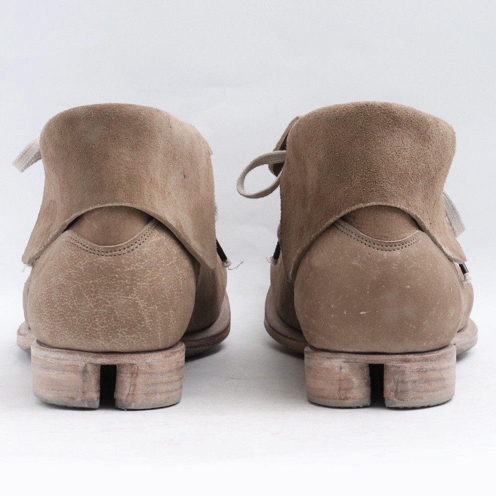 27cm相当 DEVOA Ankle Shoes KUDU Leather サイズ42 ホワイトグレー 