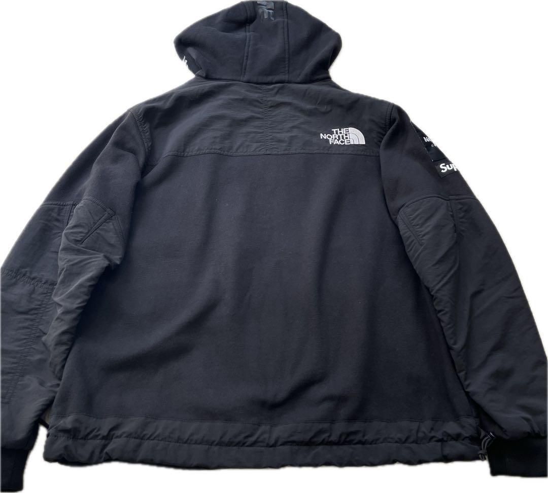 【コラボ】ザノースフェイス×シュプリーム アノラックパーカー ブルゾン M 黒 コラボ】ザノースフェイス×シュプリーム アノラックパーカー