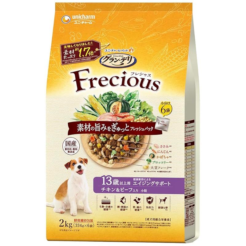 安い，豊富な グラン・デリ フレシャス（Frecious）ドッグフード ドライ [13歳以上用] チキン＆ビーフ 2kg【国産】 1 IoTデバイス(スマートデバイス)