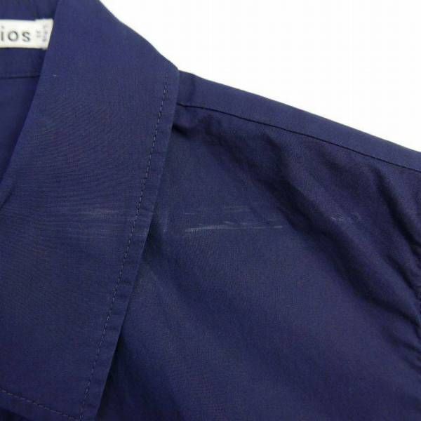 14SS Acne Studios アクネストゥディオズ LATE POPLIN ノースリーブ フレア Aライン シャツ ブラウス NAVY 36 14SS Acne Studios アクネストゥディオズ LATE POPLIN