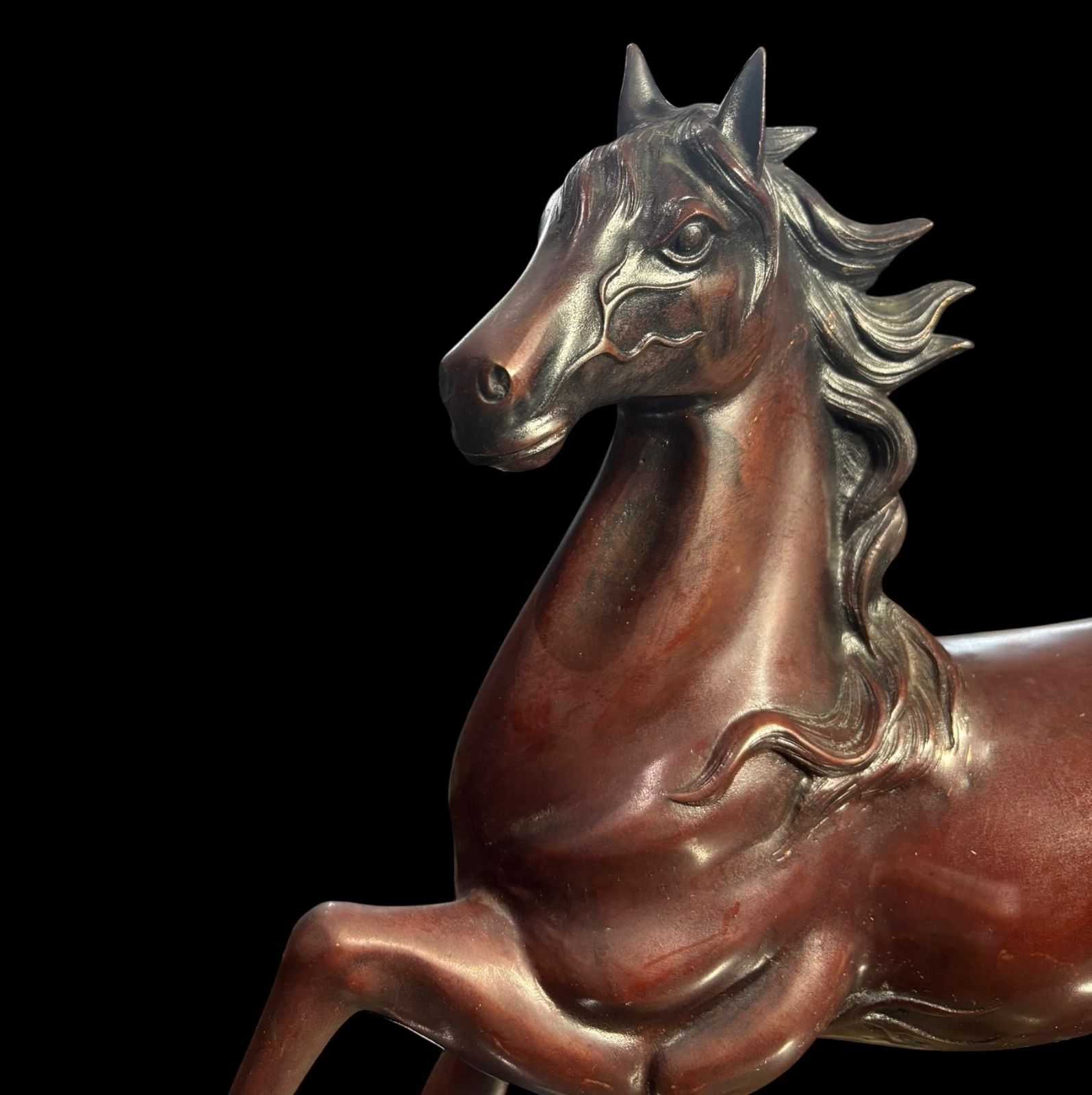 【骨董品】ブロンズ 「馬跳飛燕」 置物 骨董品】ブロンズ 「馬跳飛燕」 置物 アート・写真