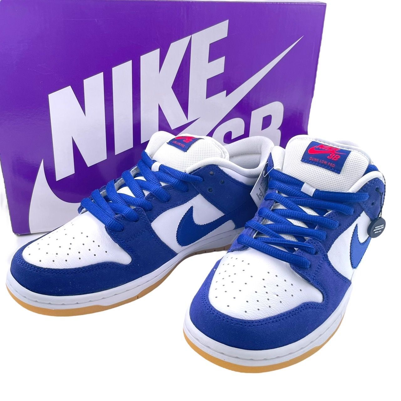 未使用品】NIKE ナイキ DO9395-400 ダンク ロー ロサンジェルス SB DUNK PRO PRM Los Angeles ドジャース  ブルー/ホワイト ローカットスニーカー 27.5cm メンズ 靴 - メルカリ