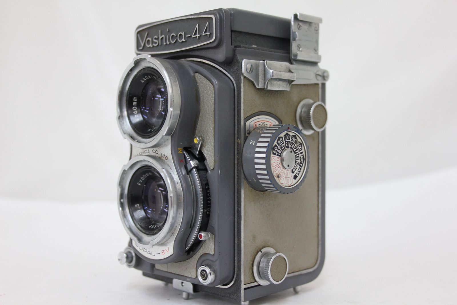 品 ヤシカ Yashica-44 Yashikor 60mm F3.5 二眼カメラ M5177