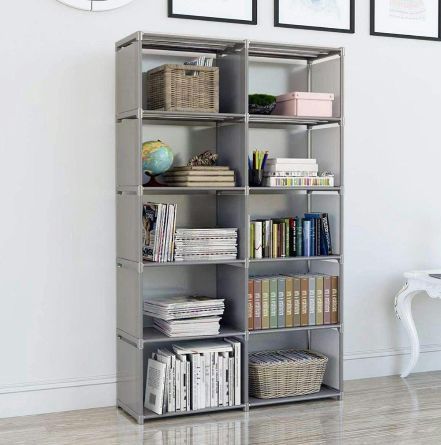 本棚(張りメッキ) 大容量 スリム RTRS-10015(ABR/SBK) 販売終了】隙間