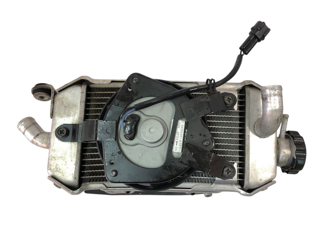 Kawaski DトラッカーＸ LX250V ラジエーター ファン カバー セット ファン作動OK 見た目変形無さそう 2746-M5783 BRIGHTFACE_UK