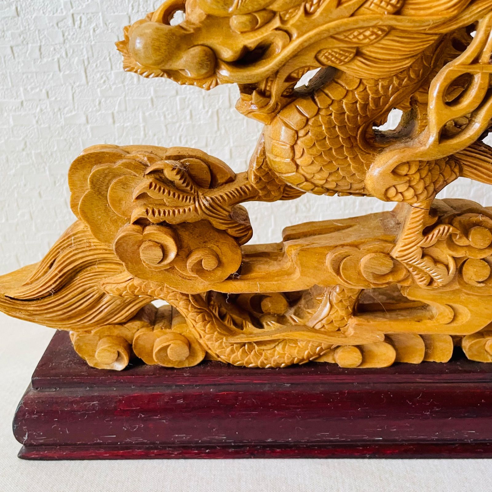 木彫り 龍 置物 彫刻♡ - メルカリ