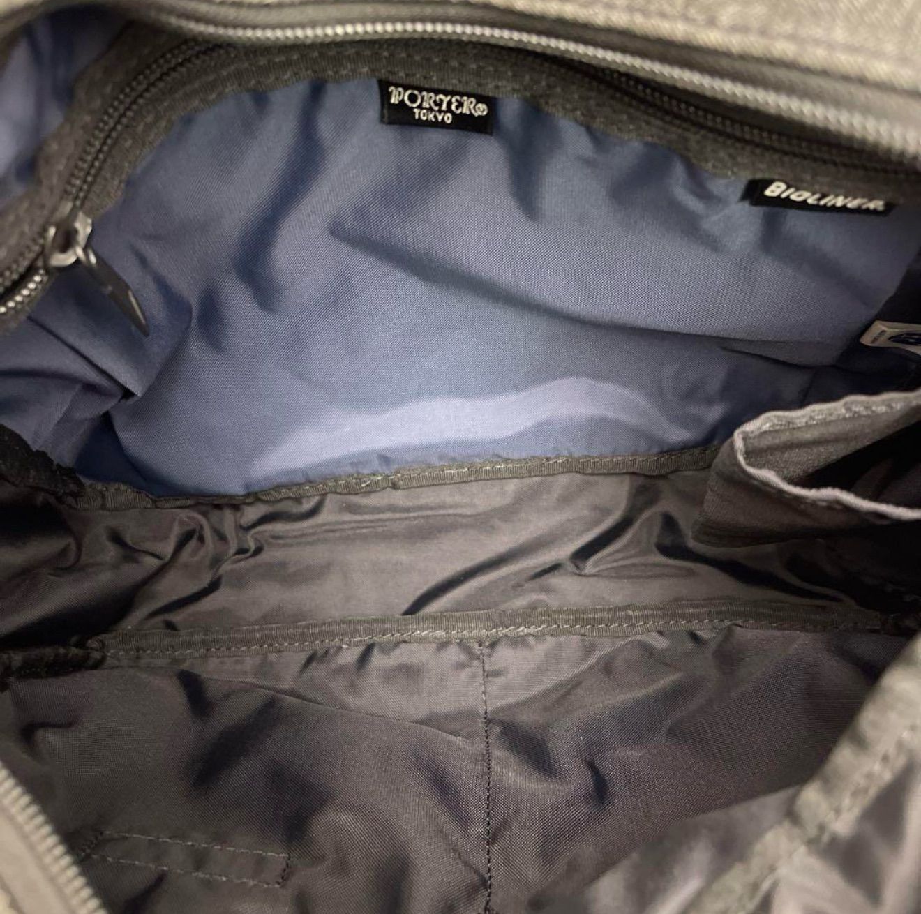 美品PORTER BIOLINER ショルダーバッグ グレー 【公式通販】