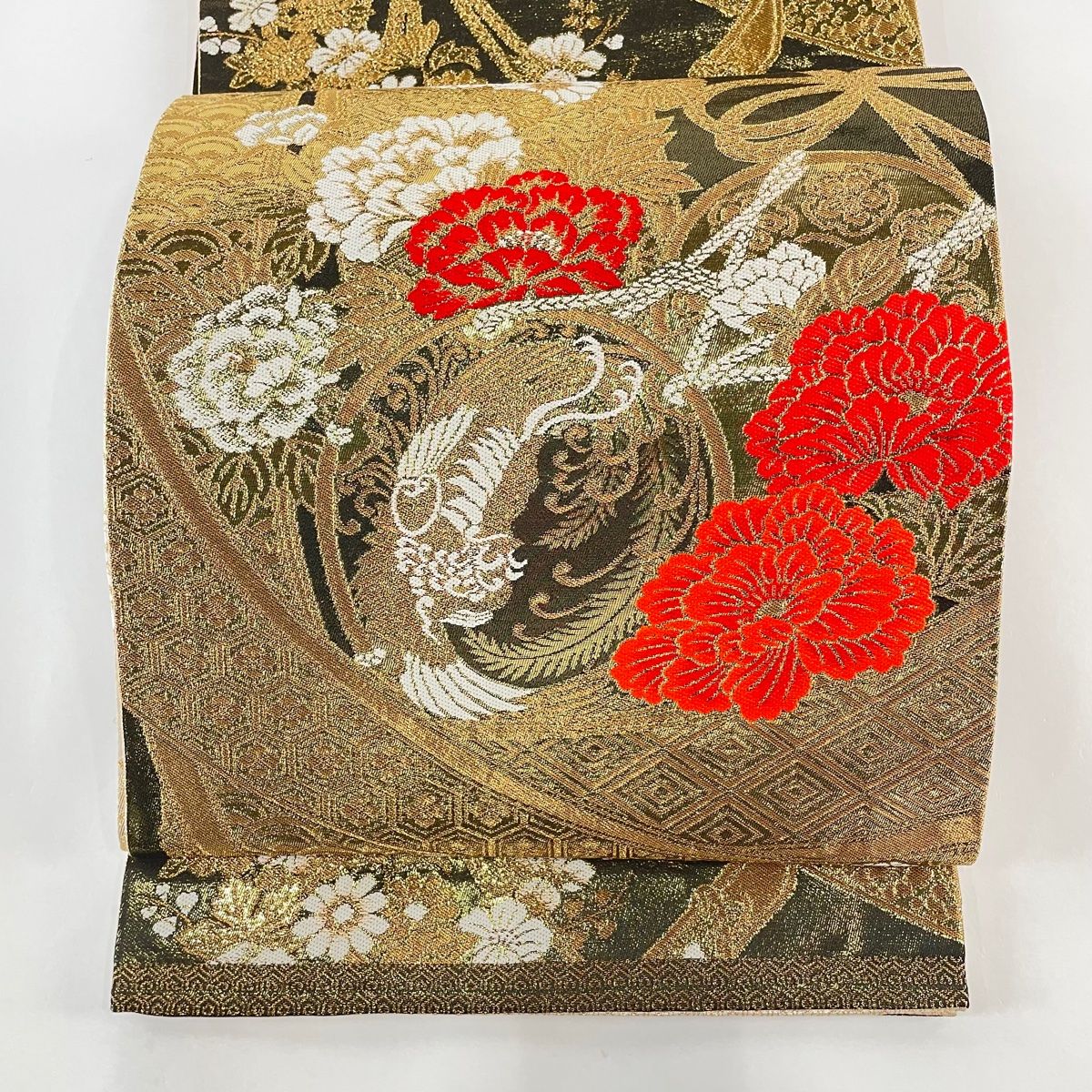 【秀品 美品振袖＋袋帯 2点セット】 74－1033 秀品 美品振袖＋袋帯 2点セット】 74－1033