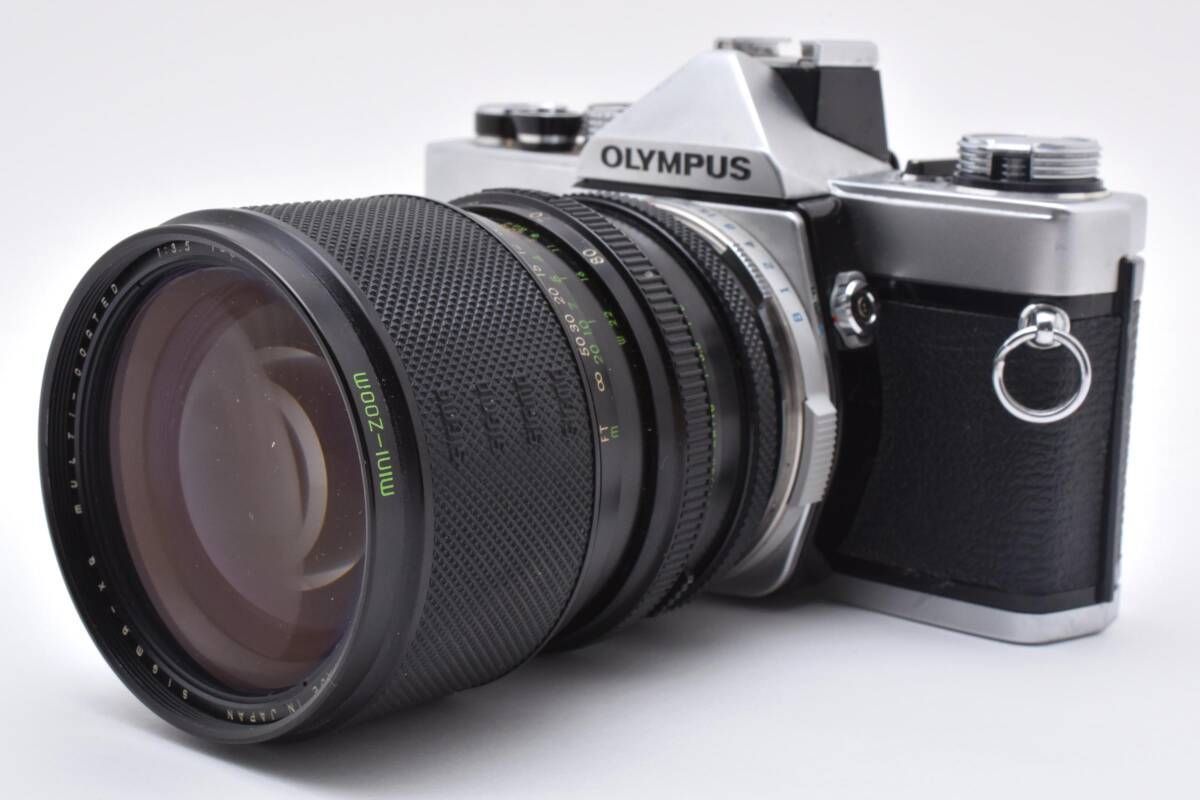 な OLYMPUS オリンパス OM 1 シルバーボディ レンズ 3 5 f 39 mm 80 ケース付き 4181_17_80