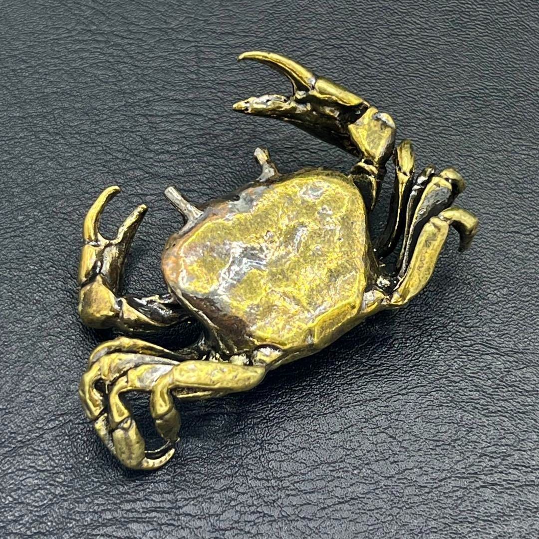 古銅　蟹　置き物 古銅カニ置物 蟹置物(大型) - メルカリ