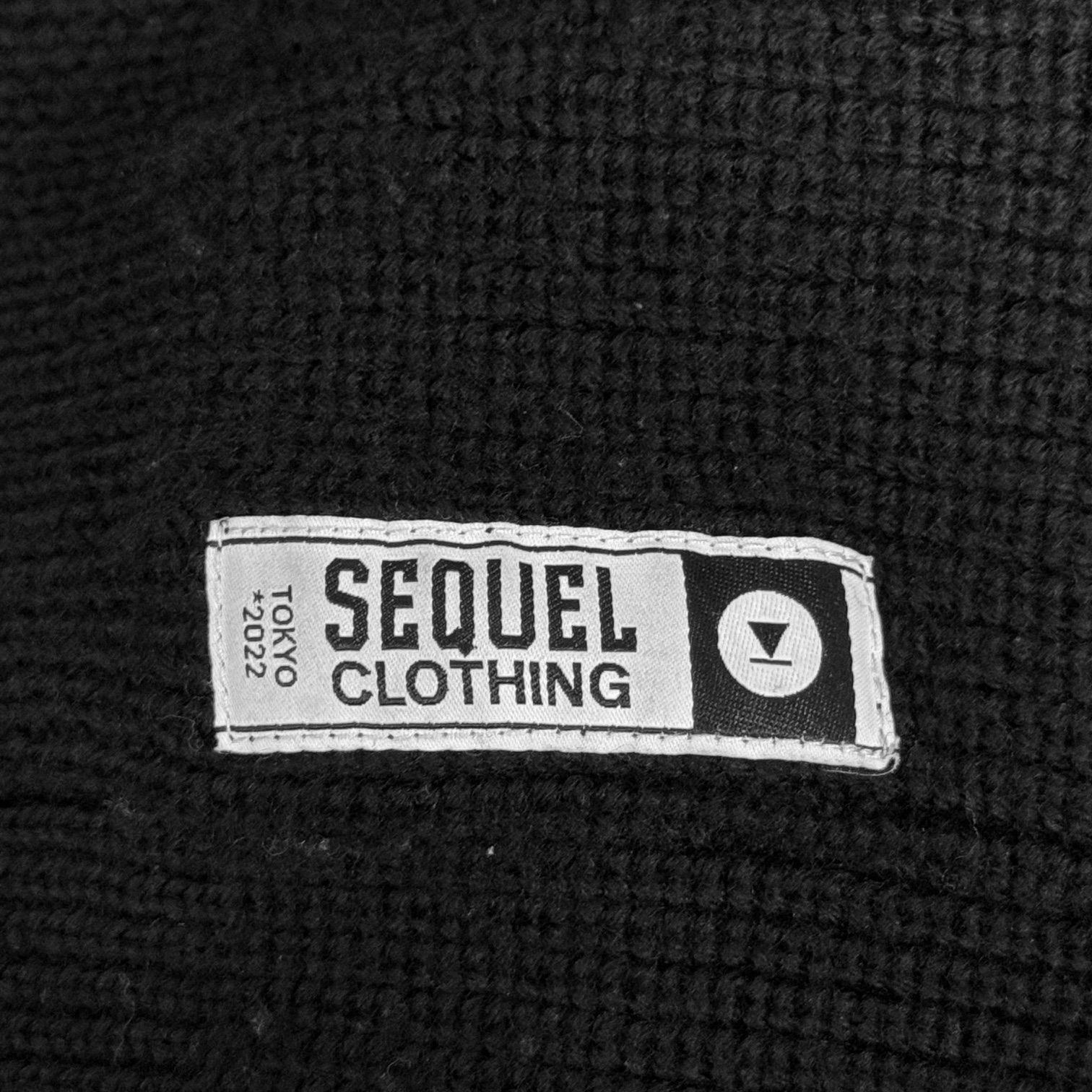 定価52800円 SEQUEL 22AW CREW NECK KNIT SQ-22AW-KN-02 ロゴ クルー 