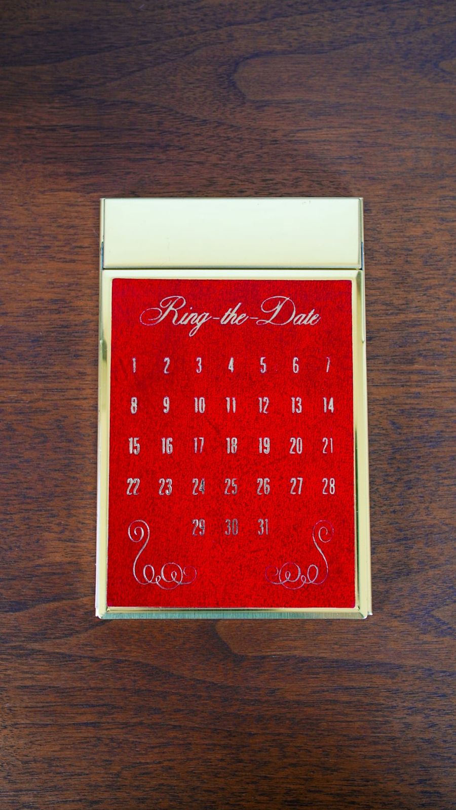 DEADSTOCK 1960s PARK SHERMAN パークシャーマン Ring The Date 卓上カレンダー デスク 万年 ヴィンテージ