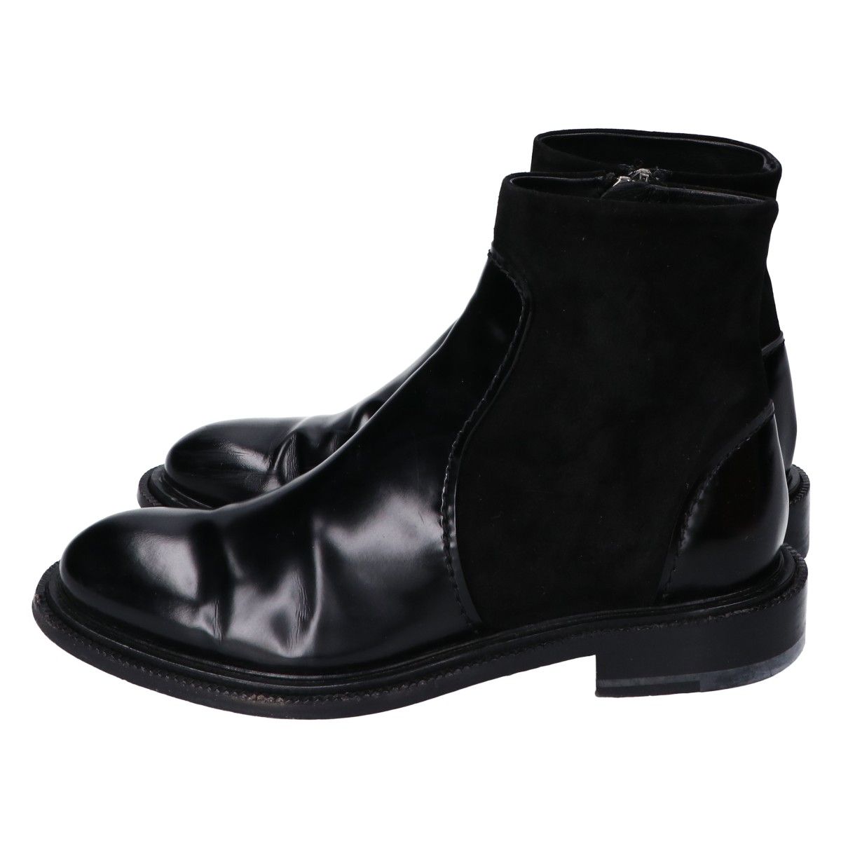 JIL SANDER ジルサンダー JS25244 スエード/レザー サイドジップ