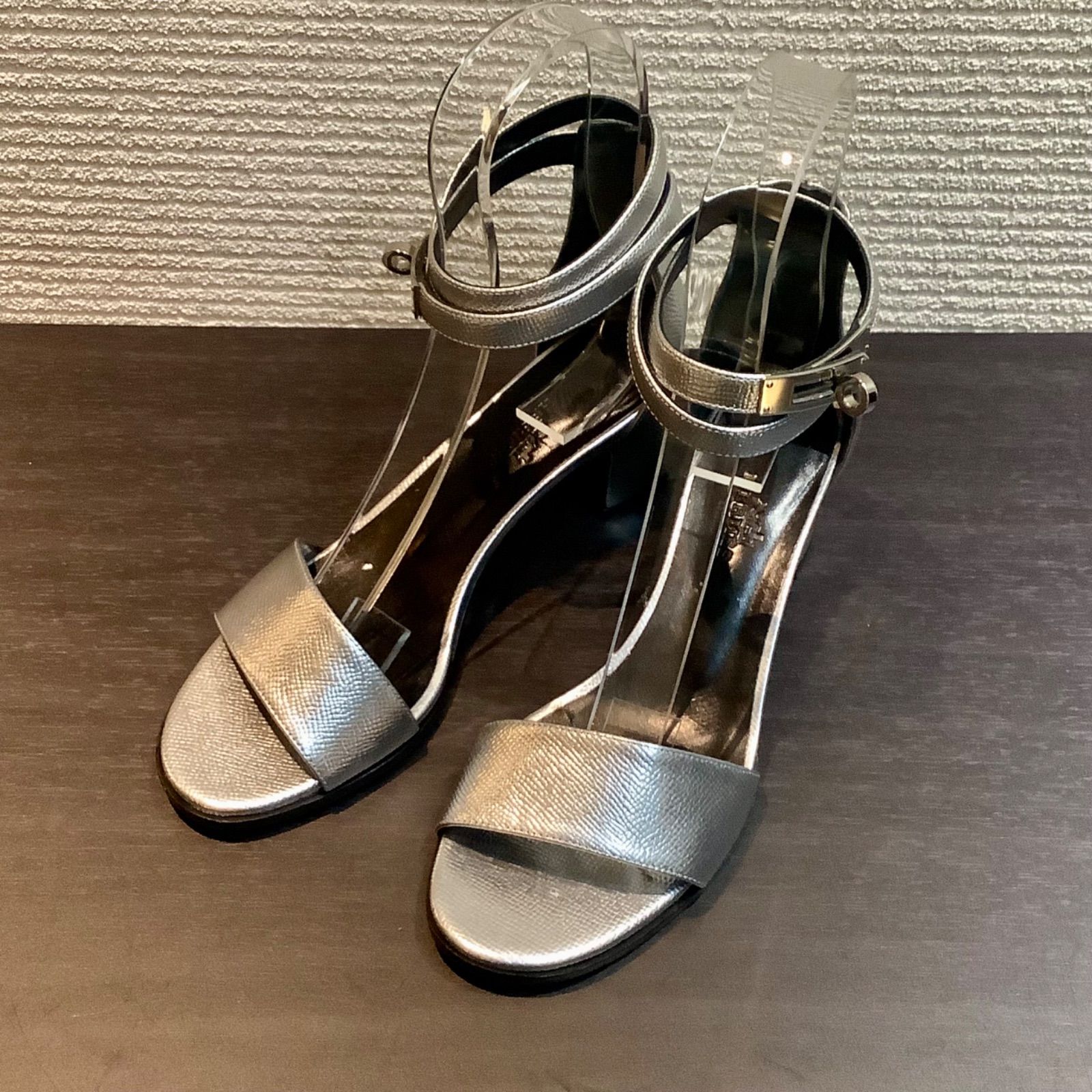 エルメス ケリー金具 ヒールサンダル エルメス HERMES ケリー
