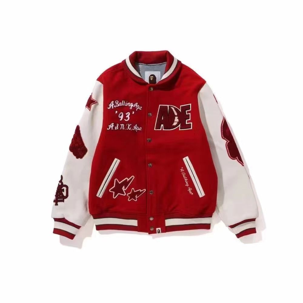 新品未使用 BAPE JACKET スタジャン A BATHING APE アベイシングエイプ 