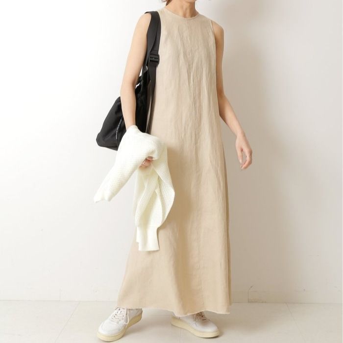 Spick - Span スピックアンドスパン 23040200204020 リネンアメスリドレス レディース ベージュ 36