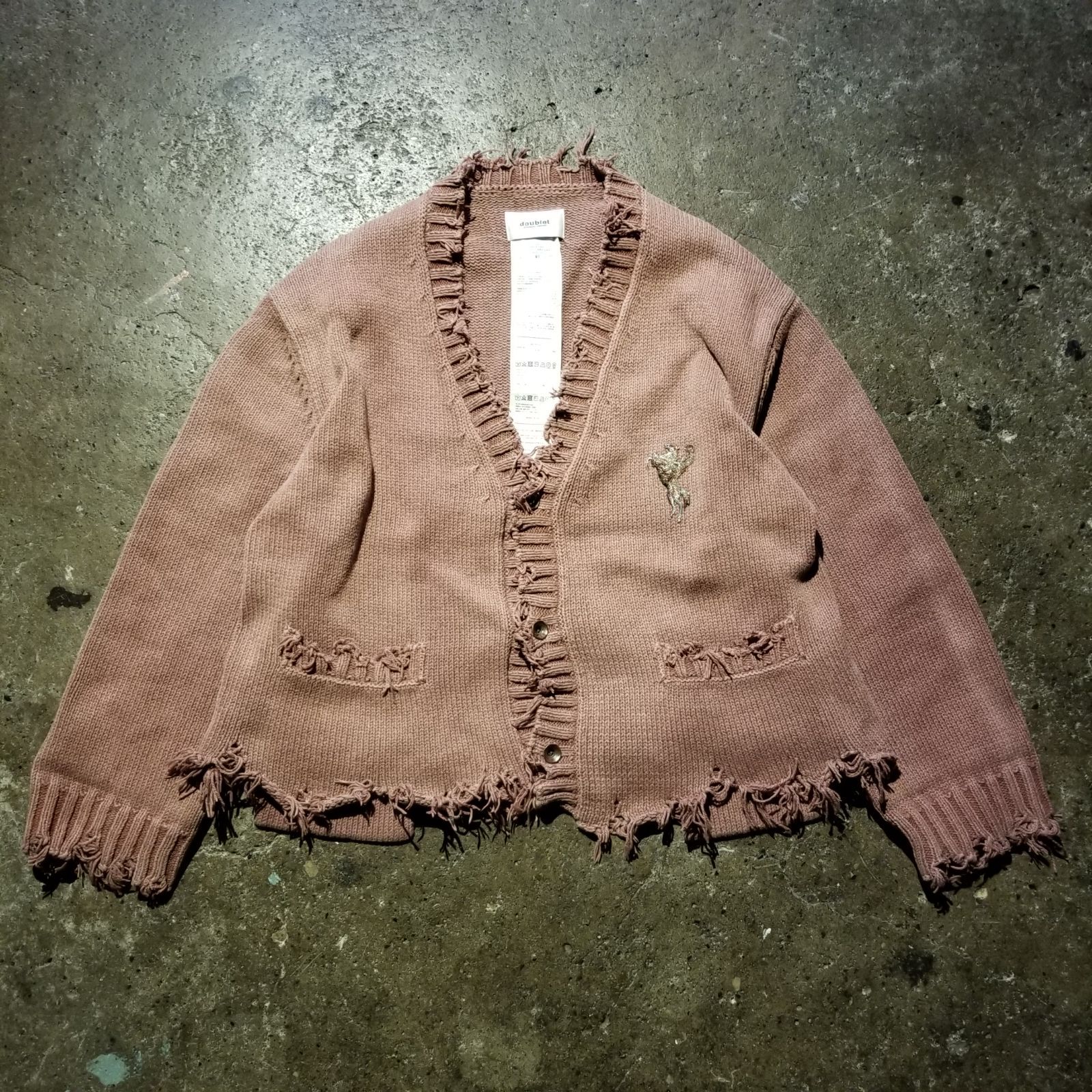 doublet 23ss OVERSIZED CUT-OFF CARDIGAN ダブレット オーバーサイズ  