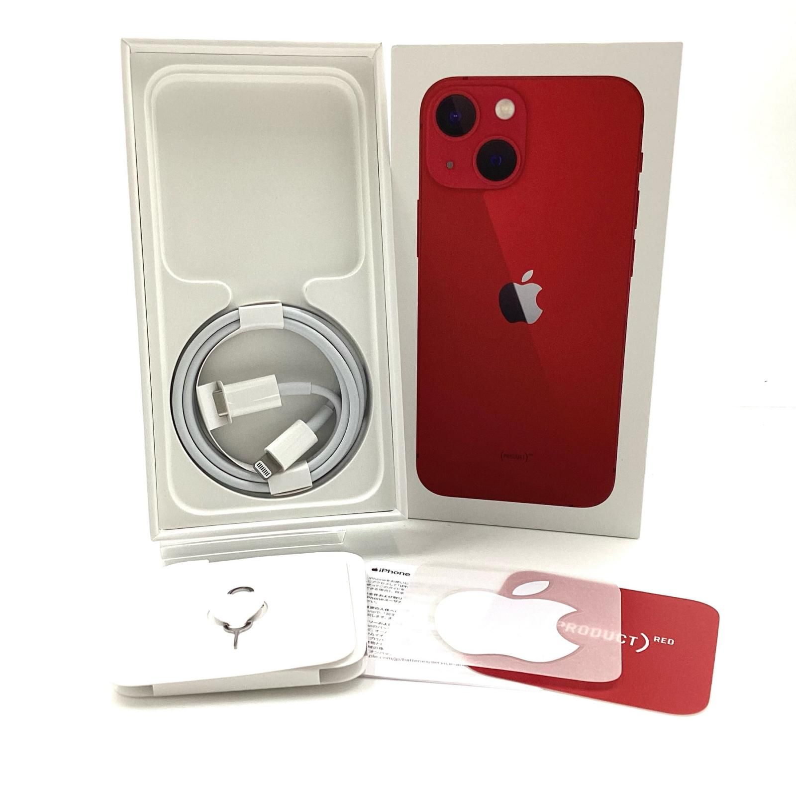 iPhone 13 mini 128GB (PRODUCT)RED SIMフリー 白ロム 動作確認