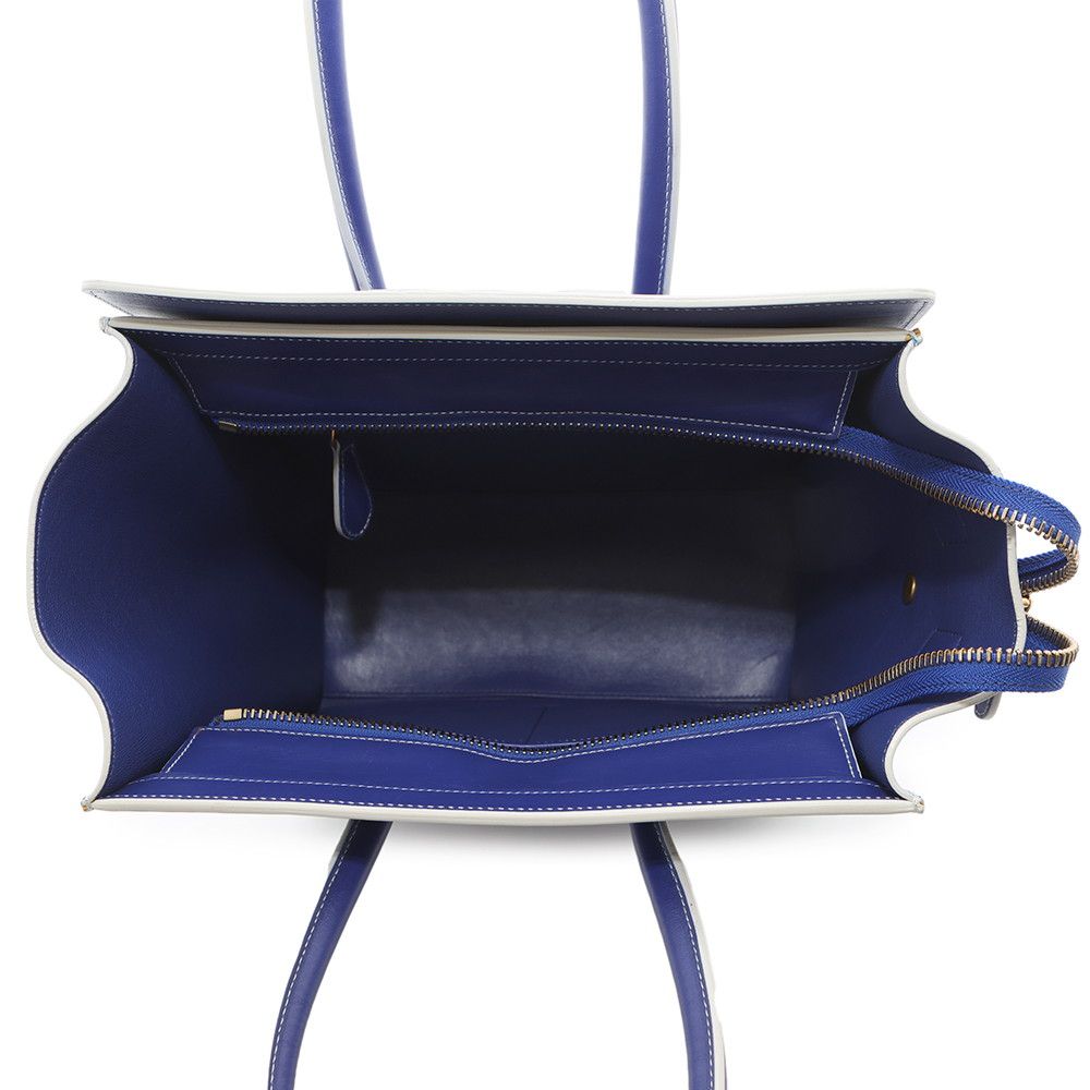 CELINE ハンドバッグ ラゲージ ミニショッパー ブルー マルチカラー CELINE （未使用 展示品）セリーヌ ラゲージ ミニショッパー