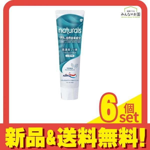 ナチュラルズbyアクアフレッシュ フレッシュミント 160g 6個セット まとめ売り