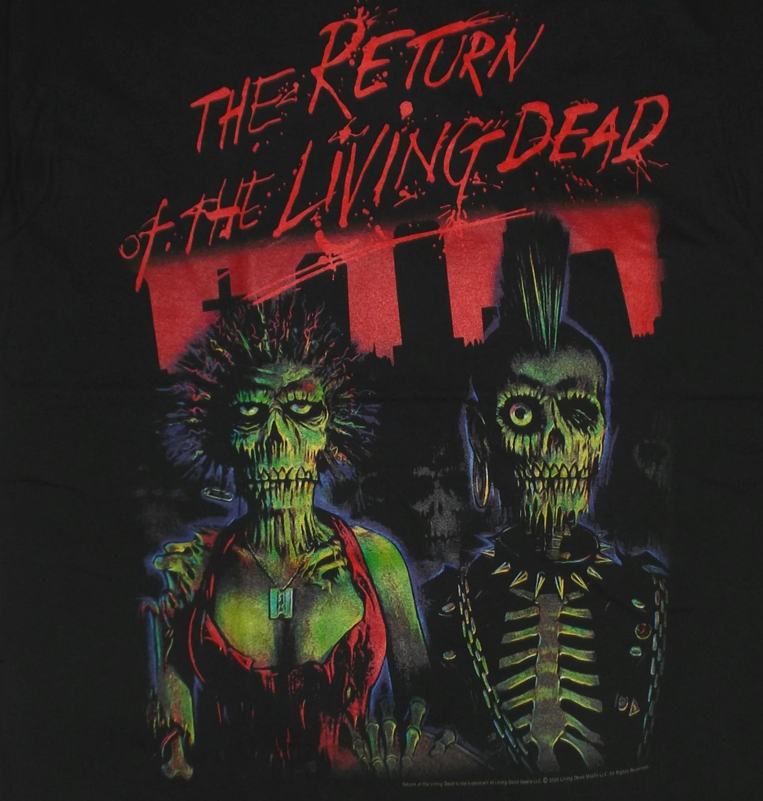 バタリアン Tシャツ THE RETURN OF THE LIVING DEAD ZOMBIES POSTER 正規品 ゾンビ 映画 - メルカリ