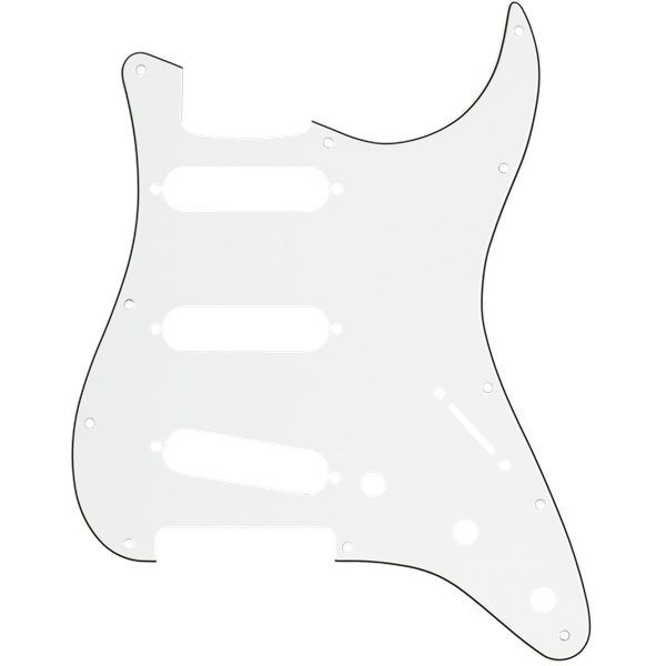 Fender Pickguard Stratocaster S|S|S 11-Hole Mount Parchment P|B|P 3-Ply ピックガード フェンダー