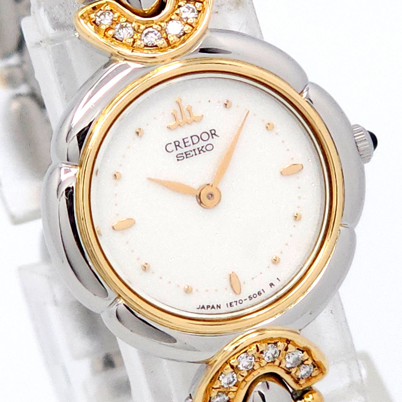 ☆良品 SEIKO セイコー クレドール 1E70-2050 QZ 動作品 SS+18KT