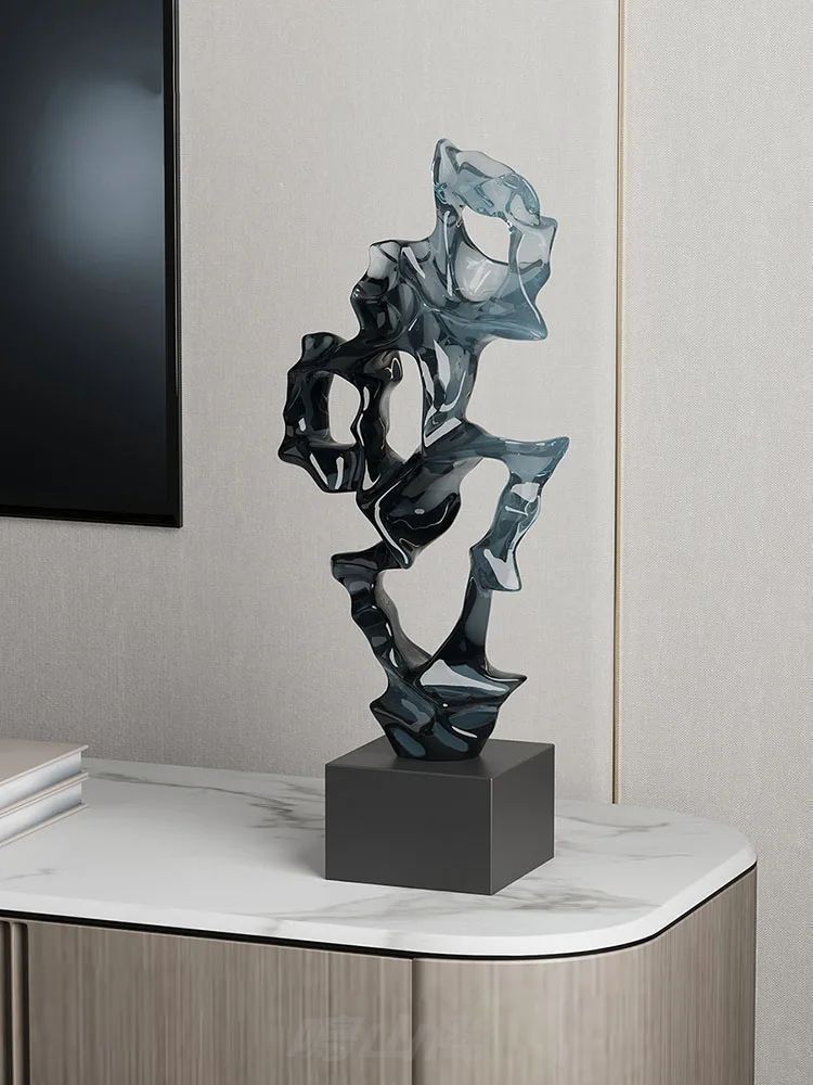 Shilai-樹脂製の彫刻 透明な窓 リビングルームのポーチ テレビキャビネット ホテル オフィスの装飾