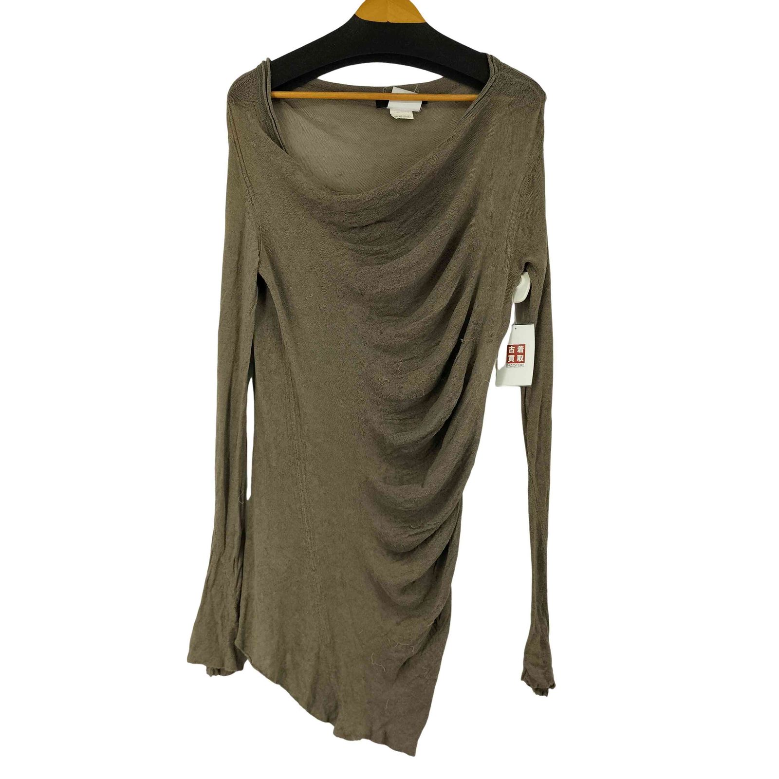 美品！JULIUS／ユリウスアシンメトリードレープカットソーUSED② 中古