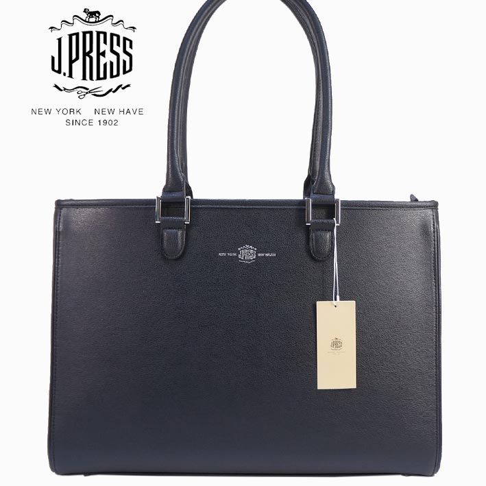 ジェイプレス J.PRESS MEN サフィアーノ調 スリム トートバッグ メンズ 