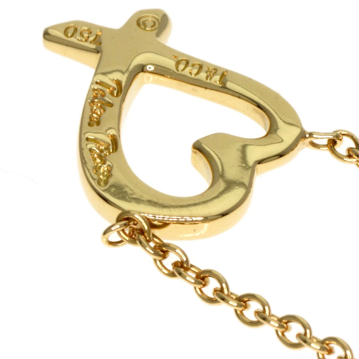 TIFFANY&Co. ティファニー ラビングハート ネックレス K18YG 