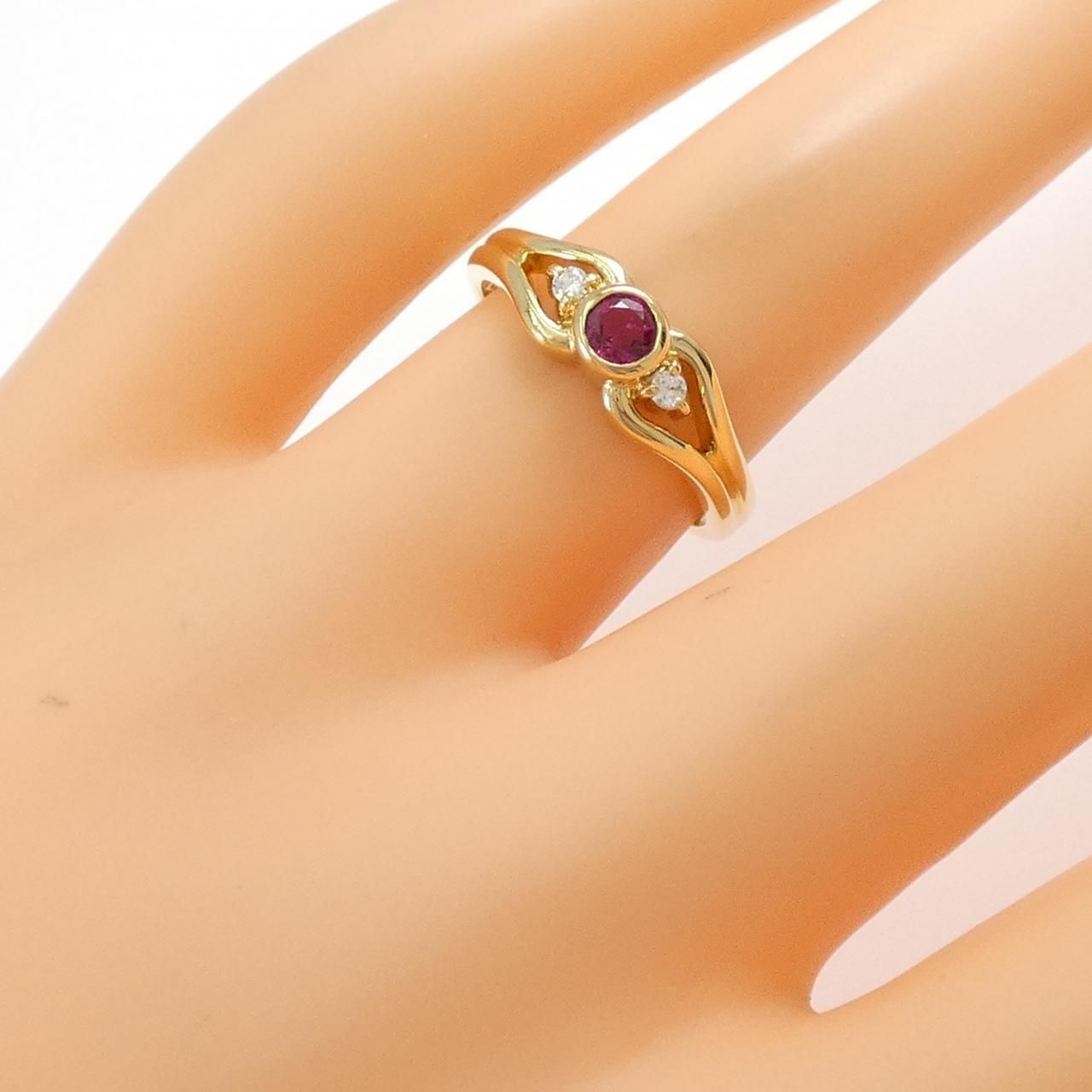 ミキモト ルビー リング 0.22CT - メルカリ