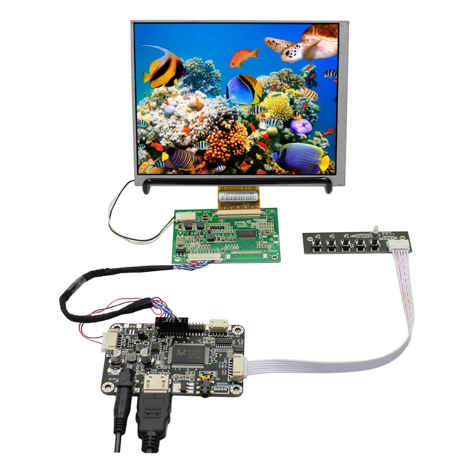 【新着商品】800x600 解像度 HDMIコントローラー CLAA070MA0ACW 液晶パネル 7インチ VSDISPLAY