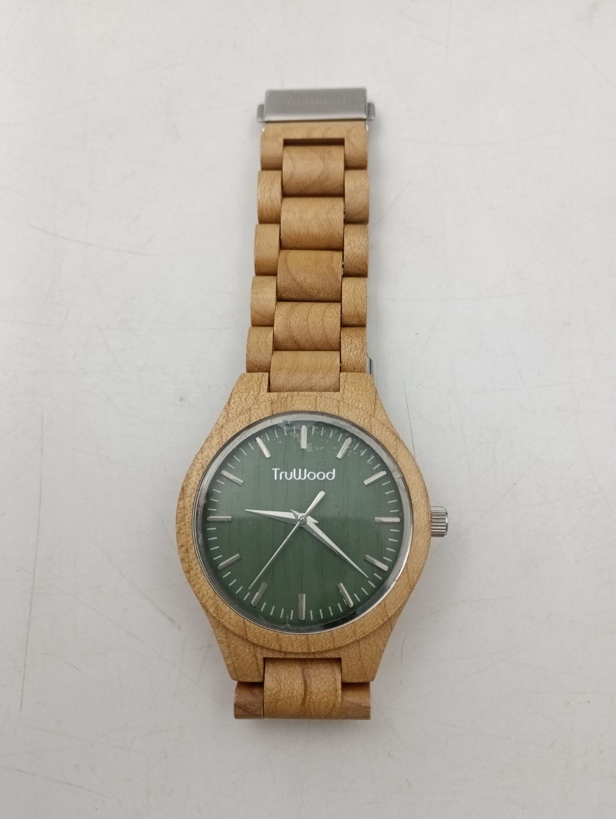 K-1504】TruWood Stark 木製腕時計 メープルウッド 総木製ベルト 