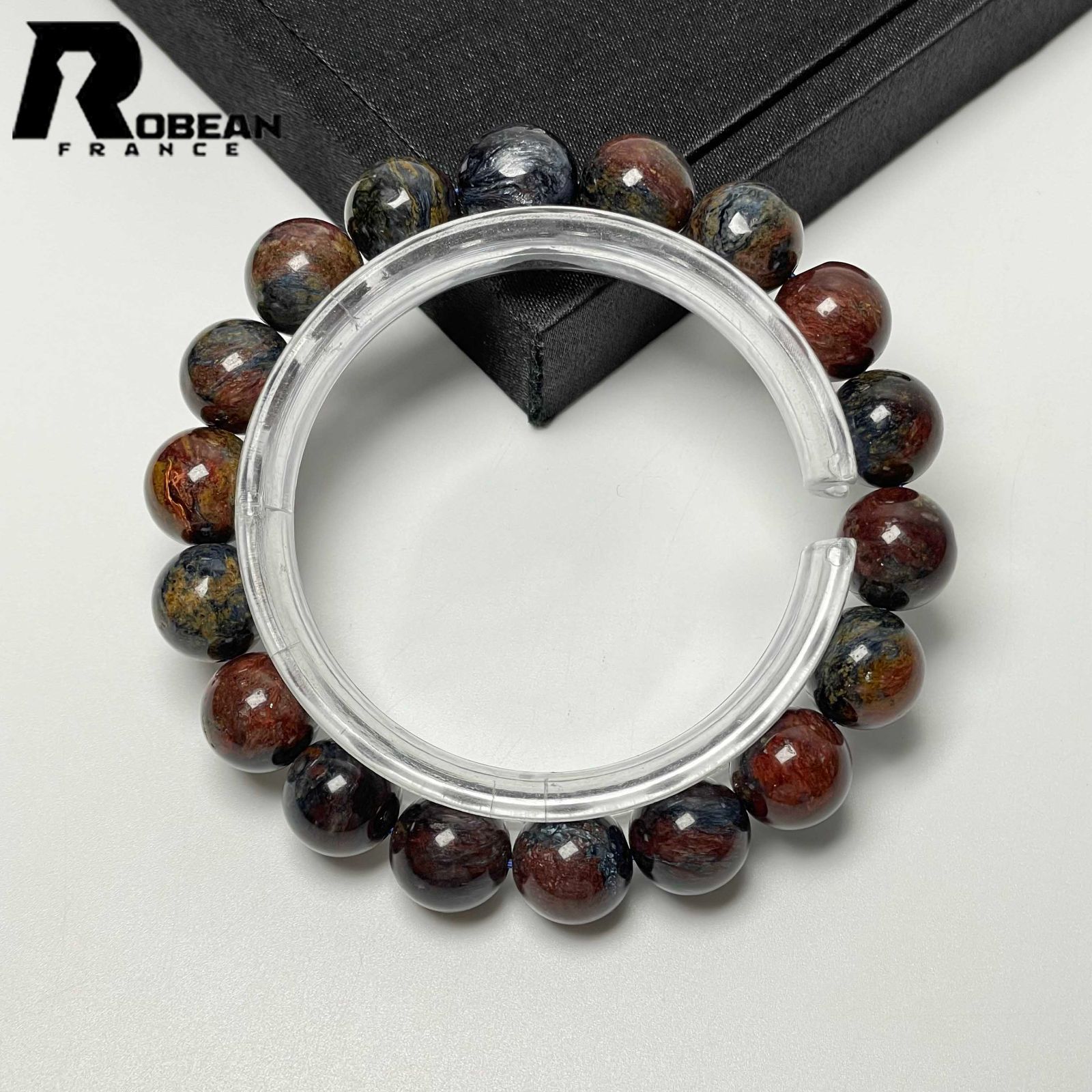 絶賛 EU製 定価6万円 ROBEAN ピーターサイト アクセサリー ブレスレット パワーストーン 天然石 お守り プレゼント ギフト 約11.7-12.3mm M0401710