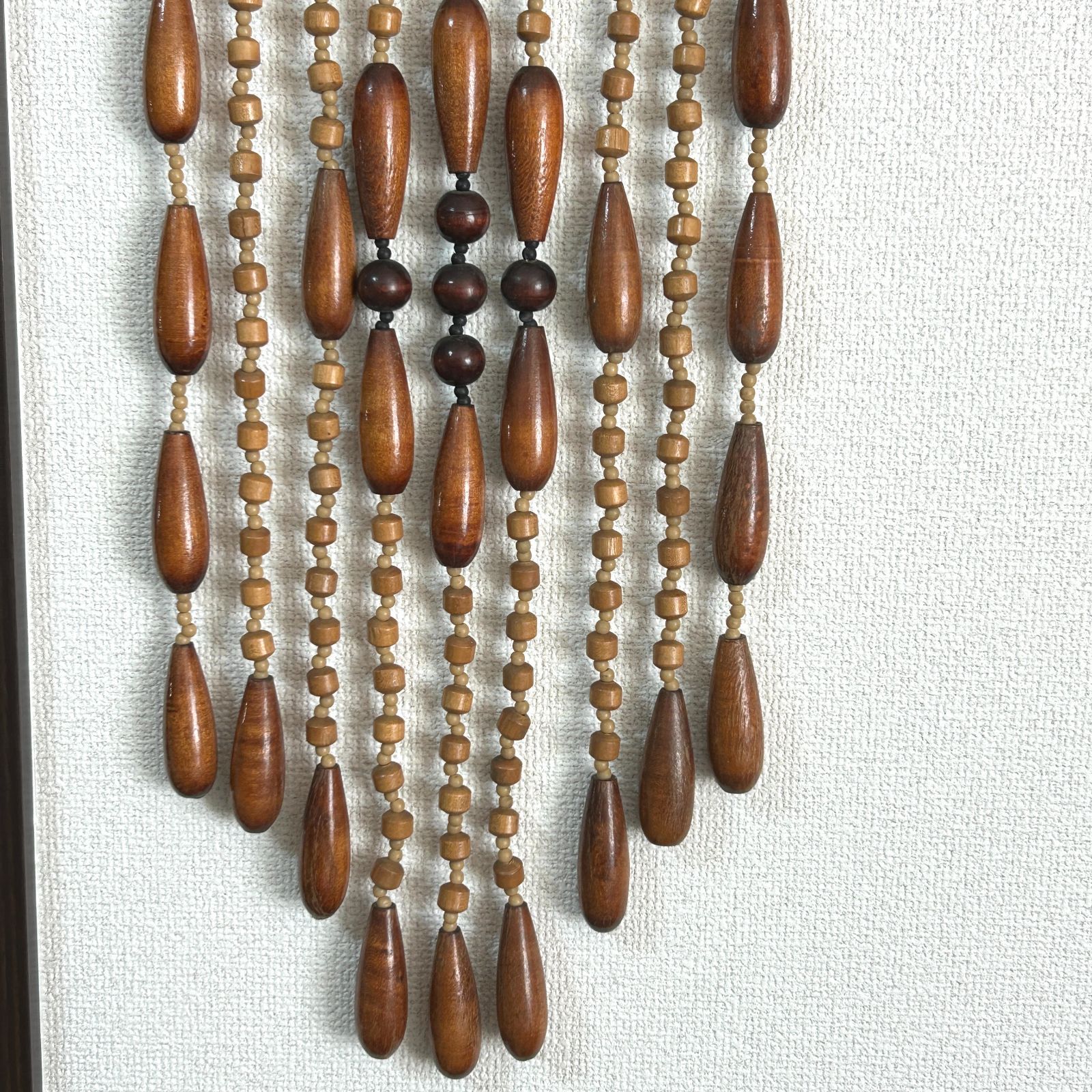 珠暖簾 玉のれん 昭和レトロ アンティーク ロング 木製 インテリア