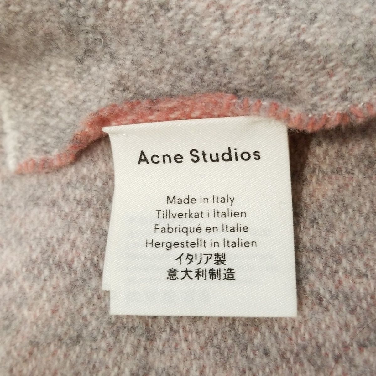 【超美品】Acne Studios｜アクネストゥディオズ マフラー acne studio マフラー（: Acne Studios アクネストゥディオズ