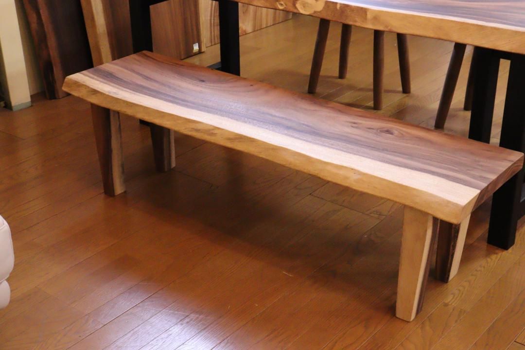 モンキーポッド 150cm ロングベンチ 一枚板 無垢材 - メルカリ