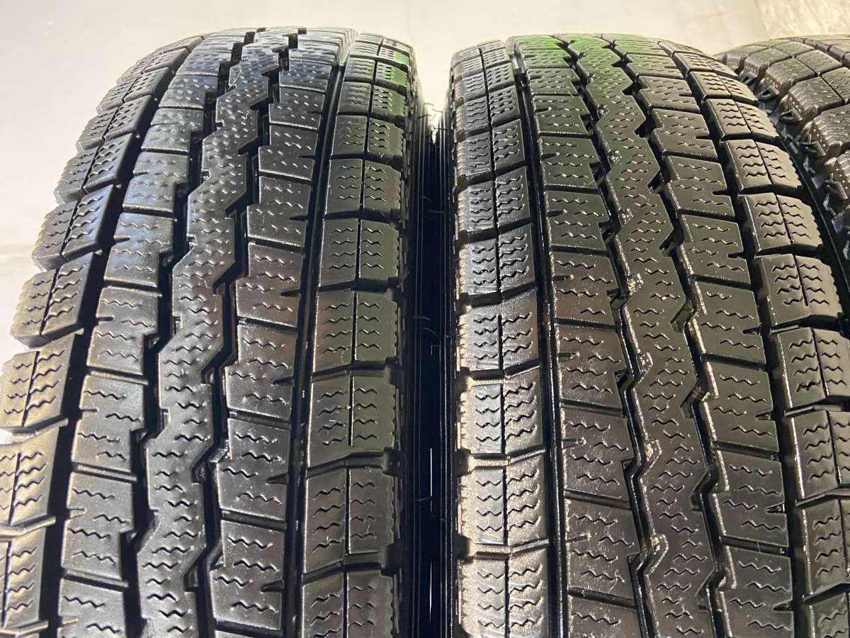 145R12 6PR 中古スタッドレスタイヤ　4本　ダンロップ monkeys_sv01suzukijyunsei