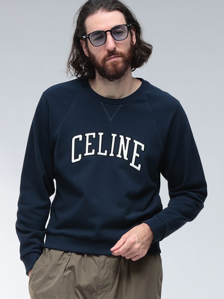 CELINE (セリーヌ) コットンフリース ロゴ スウェット