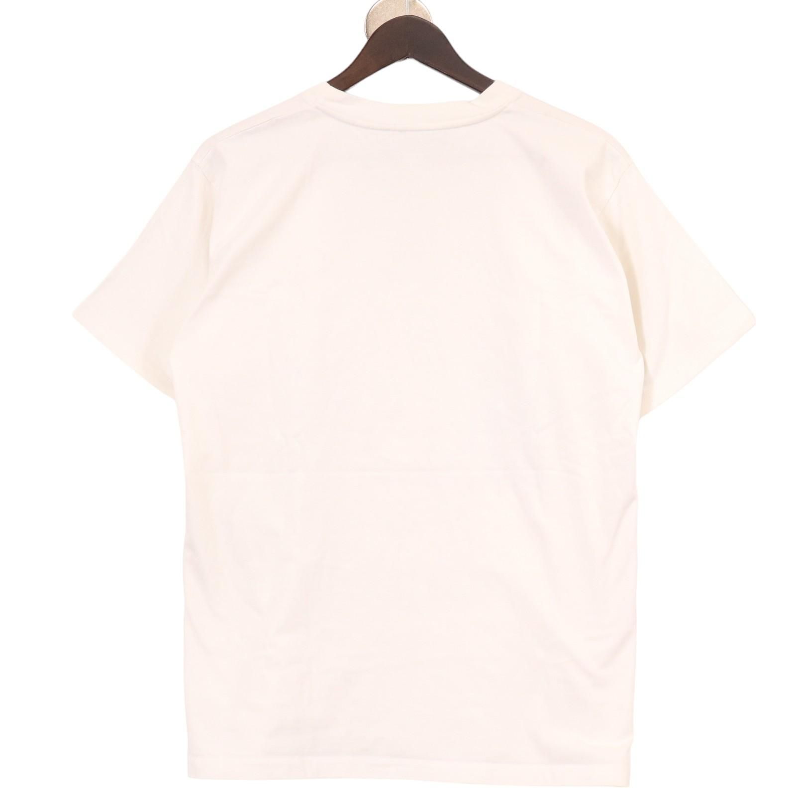 GUCCI グッチ ﾎﾜｲﾄ 616036 ﾃﾞｨｽｸﾌﾟﾘﾝﾄ Tｼｬﾂ S