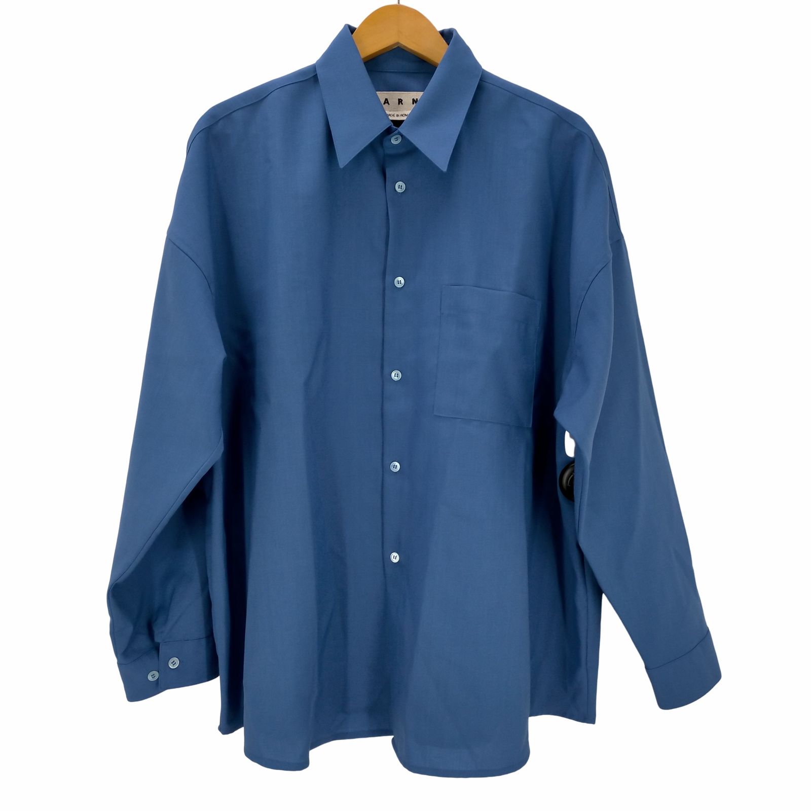 ブルー ブラック トロピカルウール製シャツ | Marni 専用 MARNI