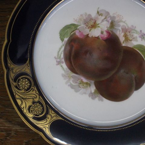 KPM KPMベルリン ベルリン王立磁器製陶所 フルーツ pfirsich 桃 瑠璃